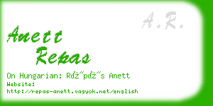 anett repas business card